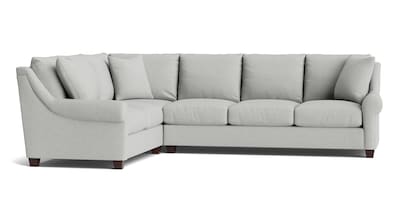 Ellery Roll Arm L-Shaped Sectional
