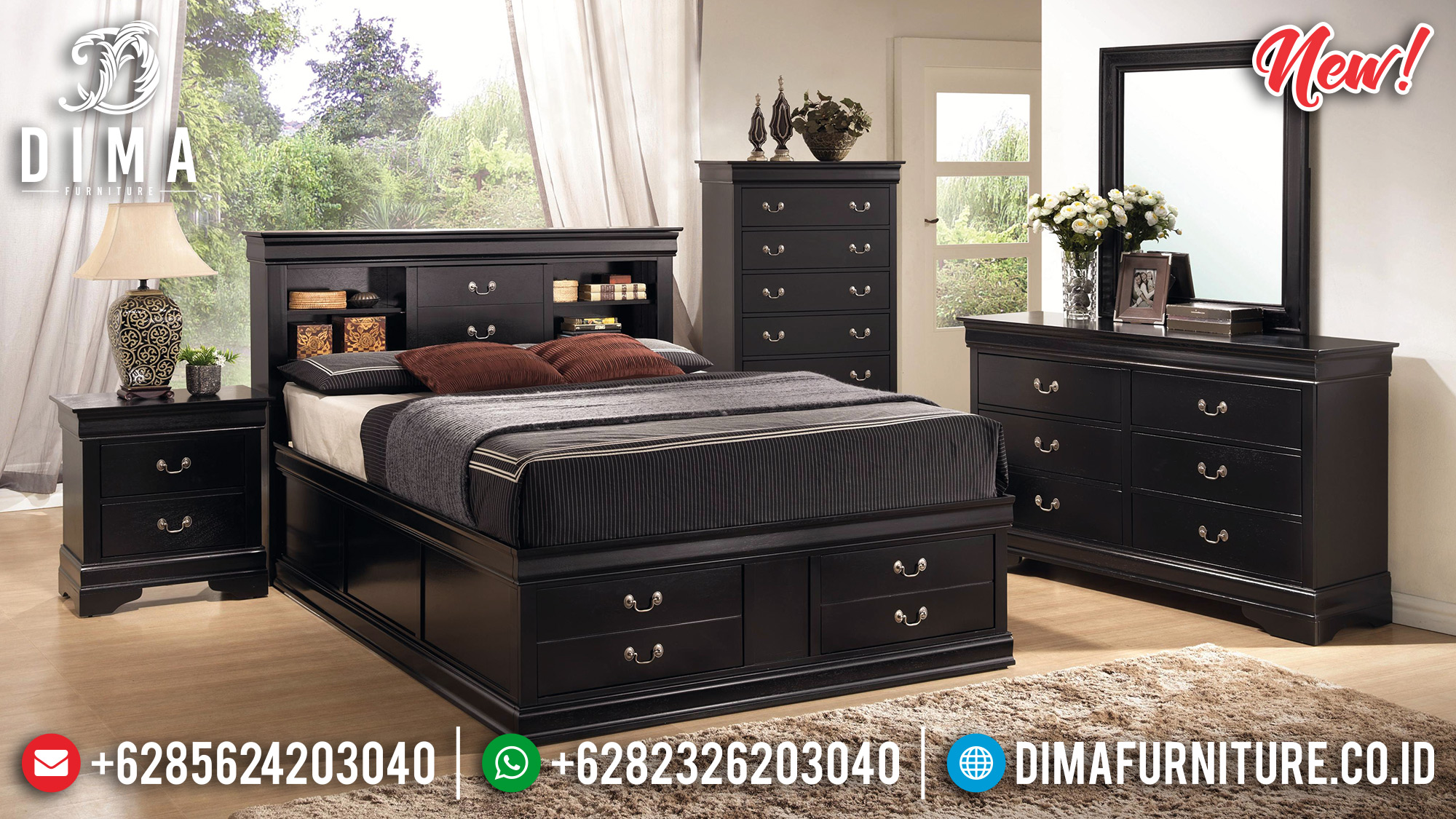 Wonderlful Furniture Set Tempat Tidur Jepara Minimalis MMJ-0213