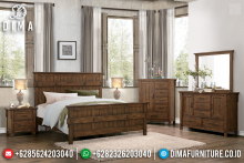 Dipan Jati Minimalis Set Tempat Tidur Jati Jepara New Design Natural MMJ-0378