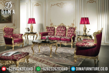 Desain Sofa Tamu Mewah Golden Shining Furniture Jepara Kekinian MMJ-0458