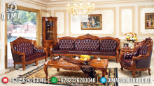 Sofa Tamu Mewah Royal Romanian Natural Jati Furniture Jepara MMJ-0445