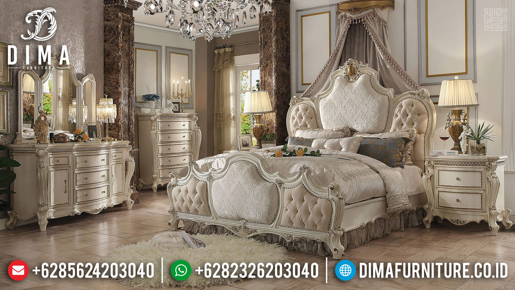 Kamar Set Mewah Jepara Furniture Classic Royals Luxury Design MMJ-0556