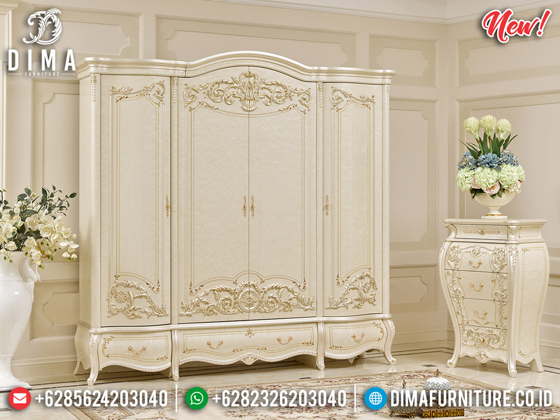Lemari Pakaian Ukiran Classic Jepara Design Luxury Carving MMJ-0566