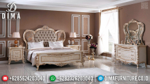 New Kamar Set Mewah Venezia Desain Elegant Luxury Jepara White Duco Color MMJ-0558
