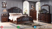 Best Price Tempat Tidur Jati Jepara Natural Classic Oscar Leather MMJ-0613