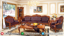 New Sofa Tamu Jati Donatella Natural Classic Auburn Furniture Jepara Antique MMJ-0601