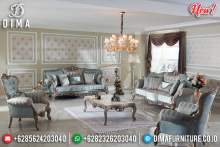 Arabian Desert Sofa Tamu Mewah Klasik Luxury Silver Luster Glossy Jepara MMJ-0731