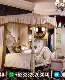 Desain Tempat Tidur Mewah Kanopi Luxury Style Beautiful Princes Emperial Model MMJ-0908