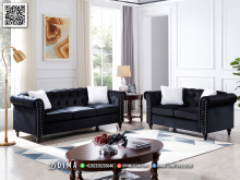 Sofa Minimalis Modern Terbaru Black Elegant Cassiopea MMJ1265